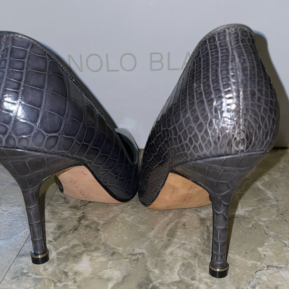 Manolo blahnik snakeskin size 35 brand new with box - Picture 5 of 10